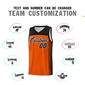 Custom Orange Black Classic Sets Sports Uniform Basketball Jersey