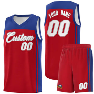 Custom Red Royal Classic Sets Sports Uniform Basketball Jersey