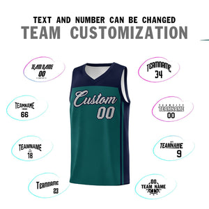 Custom Midnight Green Navy Classic Sets Sports Uniform Basketball Jersey