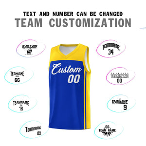 Custom Royal Gold Classic Sets Sports Uniform Basketball Jersey