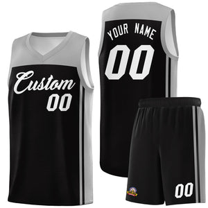 Custom Black Grey Classic Sets Sports Uniform Basketball Jersey