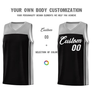 Custom Black Grey Classic Sets Sports Uniform Basketball Jersey