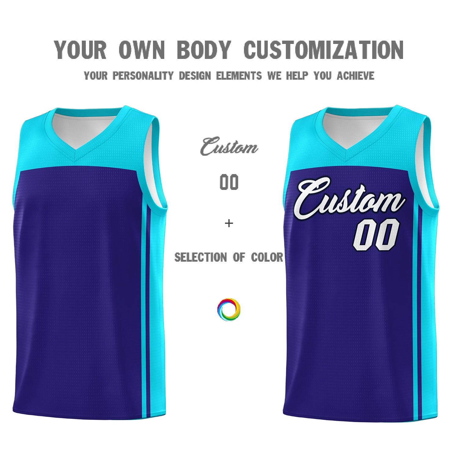 Custom Purple Sky Blue Classic Sets Sports Uniform Basketball Jersey