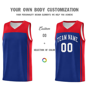 Custom Royal Red Classic Sets Sports Uniform Basketball Jersey