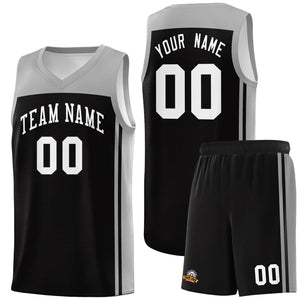 Custom Black Grey Classic Sets Sports Uniform Basketball Jersey