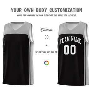 Custom Black Grey Classic Sets Sports Uniform Basketball Jersey