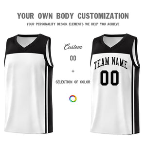 Custom White Black Classic Sets Sports Uniform Basketball Jersey