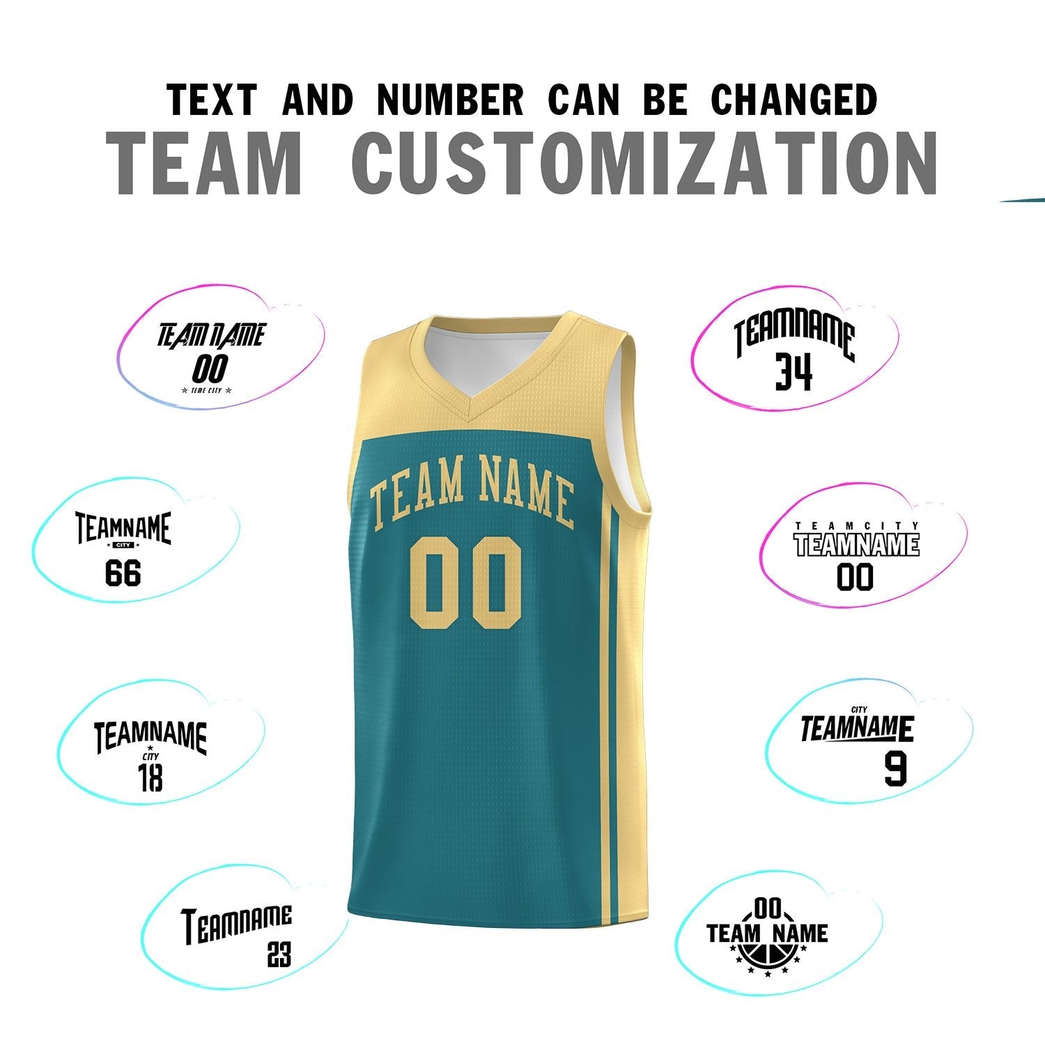 Custom Aqua Khaki Classic Sets Sports Uniform Basketball Jersey