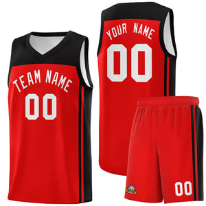 Custom Red Black Classic Sets Sports Uniform Basketball Jersey