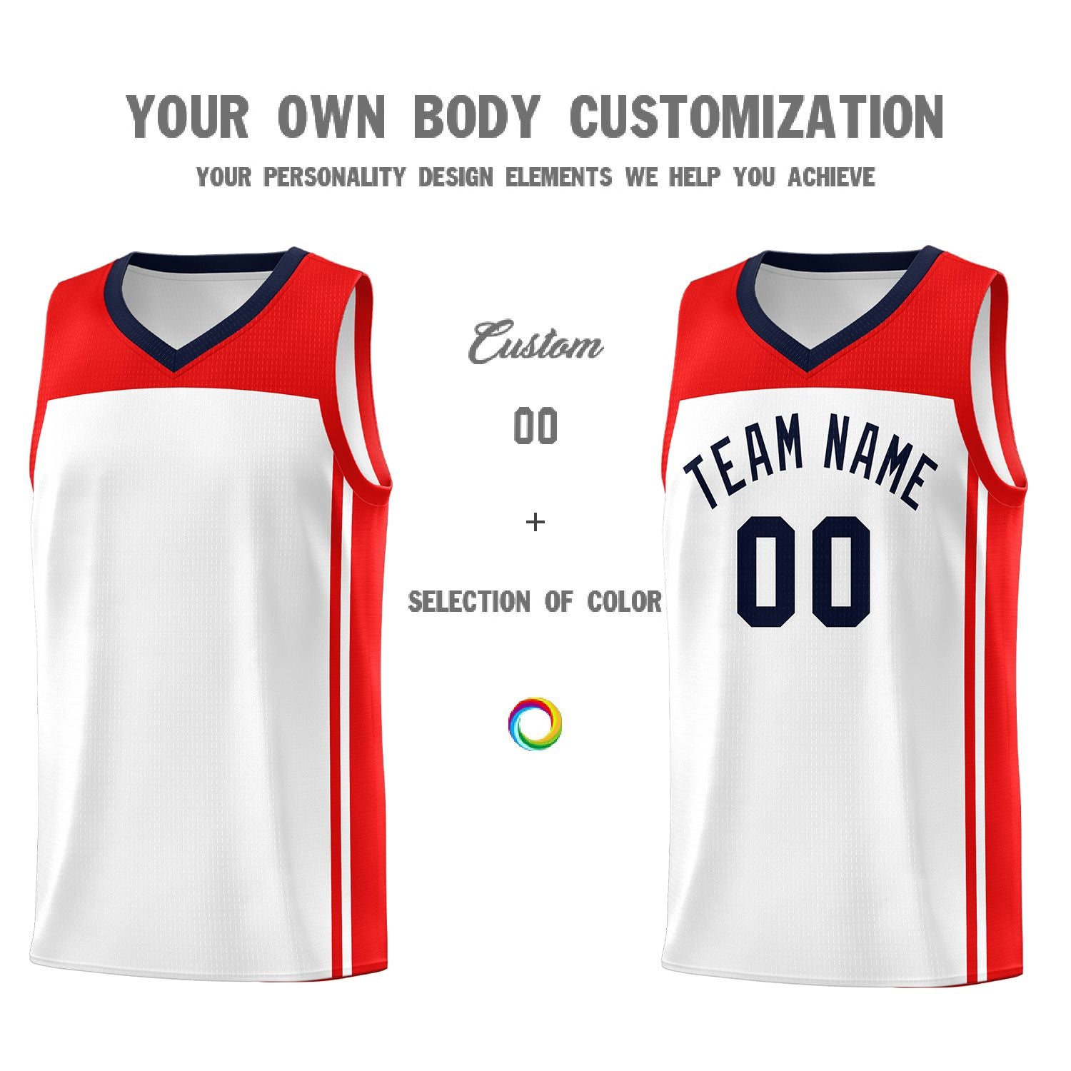 Custom White Navy Classic Sets Sports Uniform Basketball Jersey