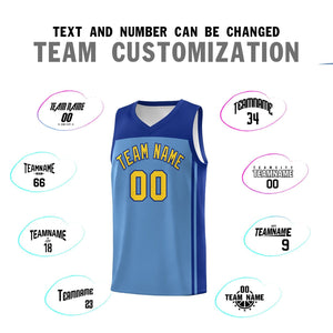 Custom Light Blue Royal Classic Sets Sports Uniform Basketball Jersey