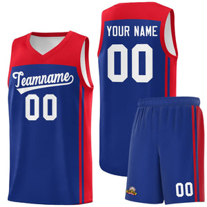 Custom Royal Red Classic Sets Sports Uniform Basketball Jersey