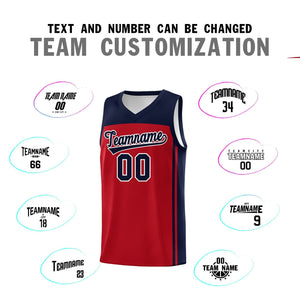 Custom Red Navy Classic Sets Sports Uniform Basketball Jersey