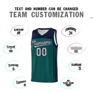 Custom Midnight Green Navy Classic Sets Sports Uniform Basketball Jersey