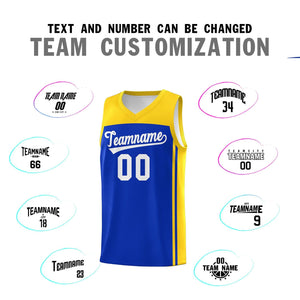 Custom Royal Gold Classic Sets Sports Uniform Basketball Jersey