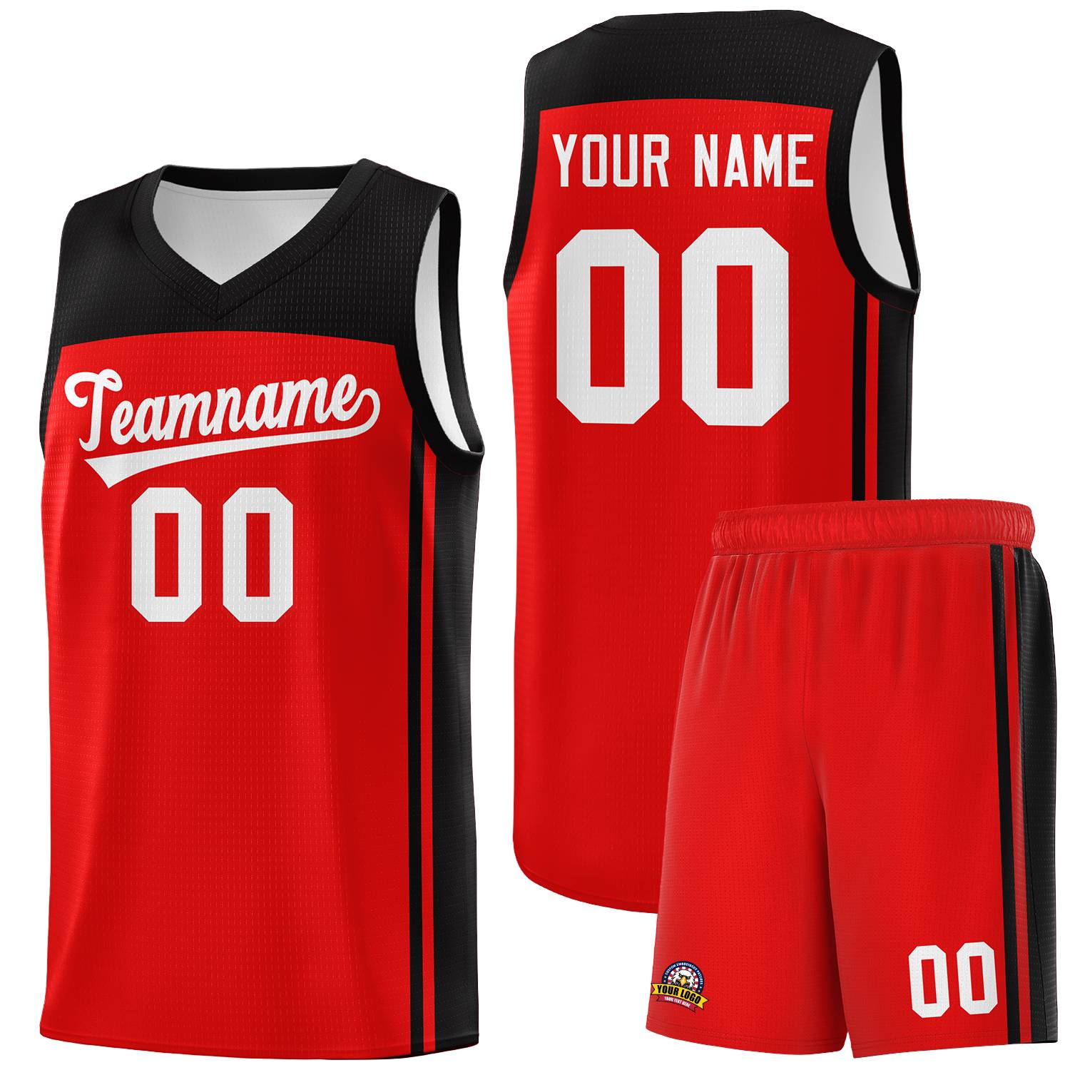 Custom Red Black Classic Sets Sports Uniform Basketball Jersey