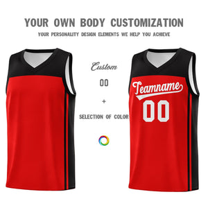 Custom Red Black Classic Sets Sports Uniform Basketball Jersey