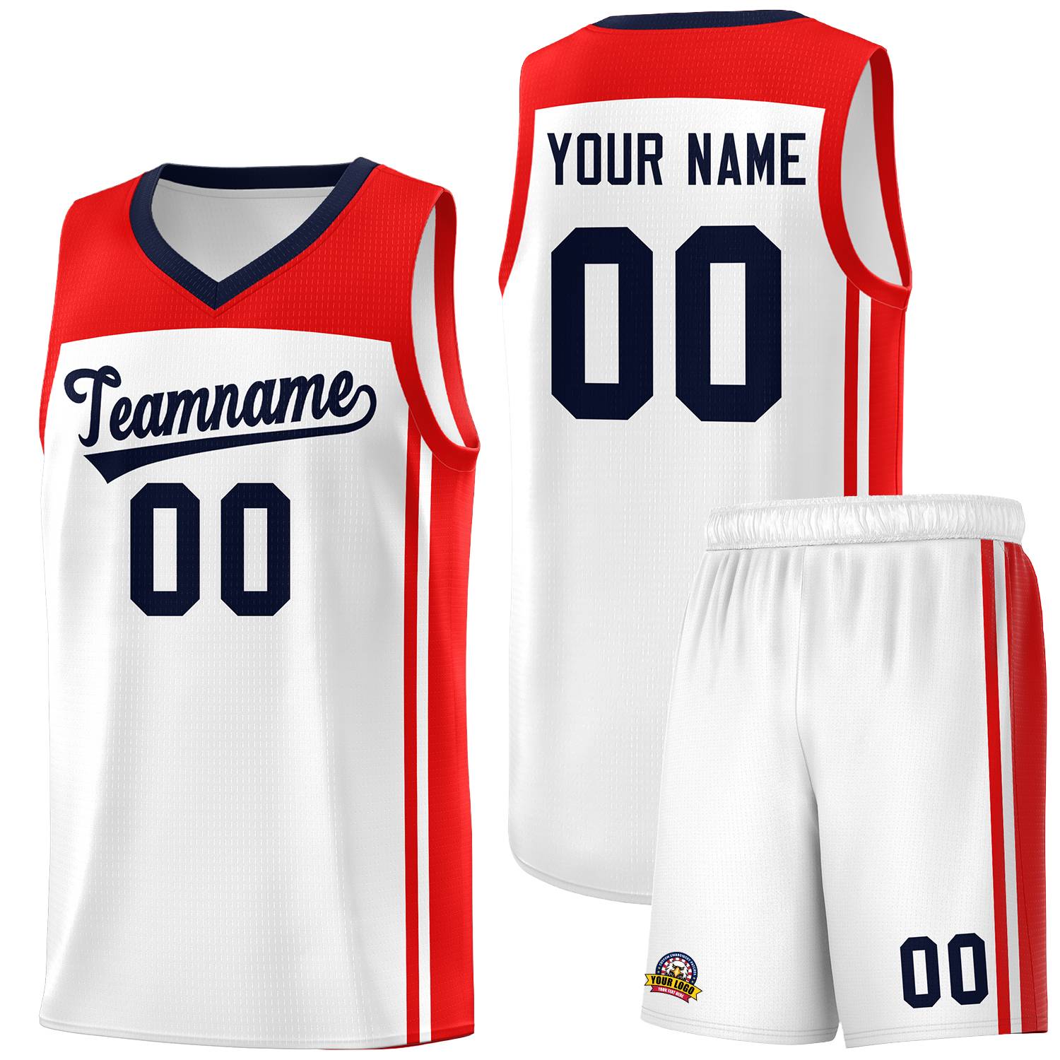 Custom White Navy Classic Sets Sports Uniform Basketball Jersey