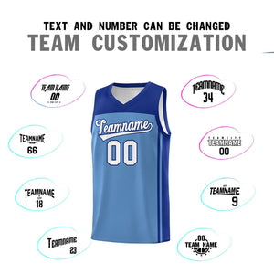 Custom Light Blue Royal Classic Sets Sports Uniform Basketball Jersey