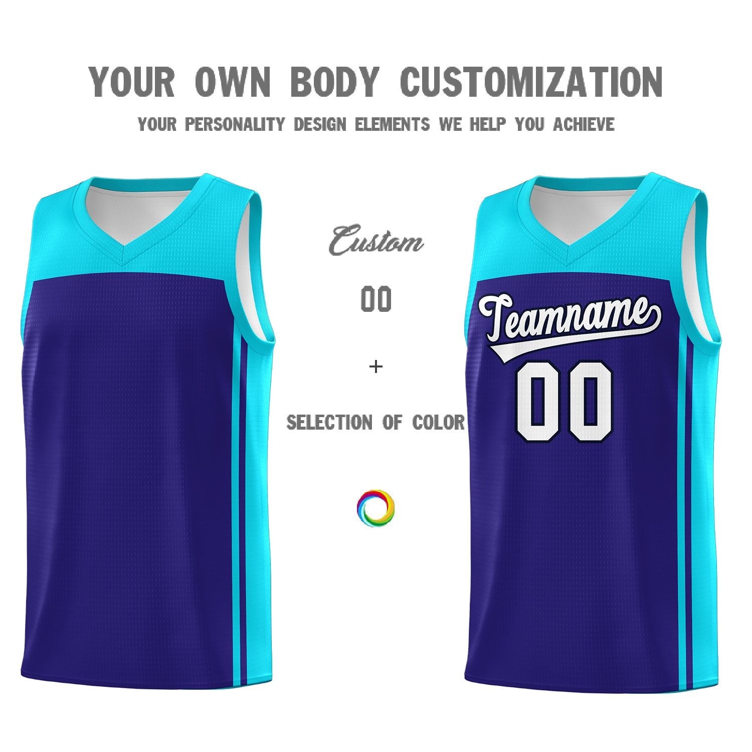 Custom Purple Sky Blue Classic Sets Sports Uniform Basketball Jersey