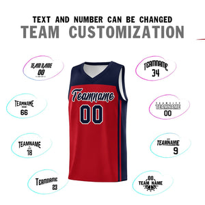 Custom Red Navy Classic Sets Sports Uniform Basketball Jersey