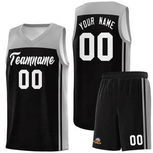 Custom Black Grey Classic Sets Sports Uniform Basketball Jersey