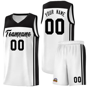 Custom White Black Classic Sets Sports Uniform Basketball Jersey