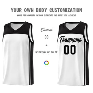 Custom White Black Classic Sets Sports Uniform Basketball Jersey