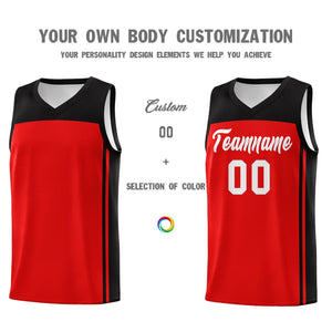 Custom Red Black Classic Sets Sports Uniform Basketball Jersey