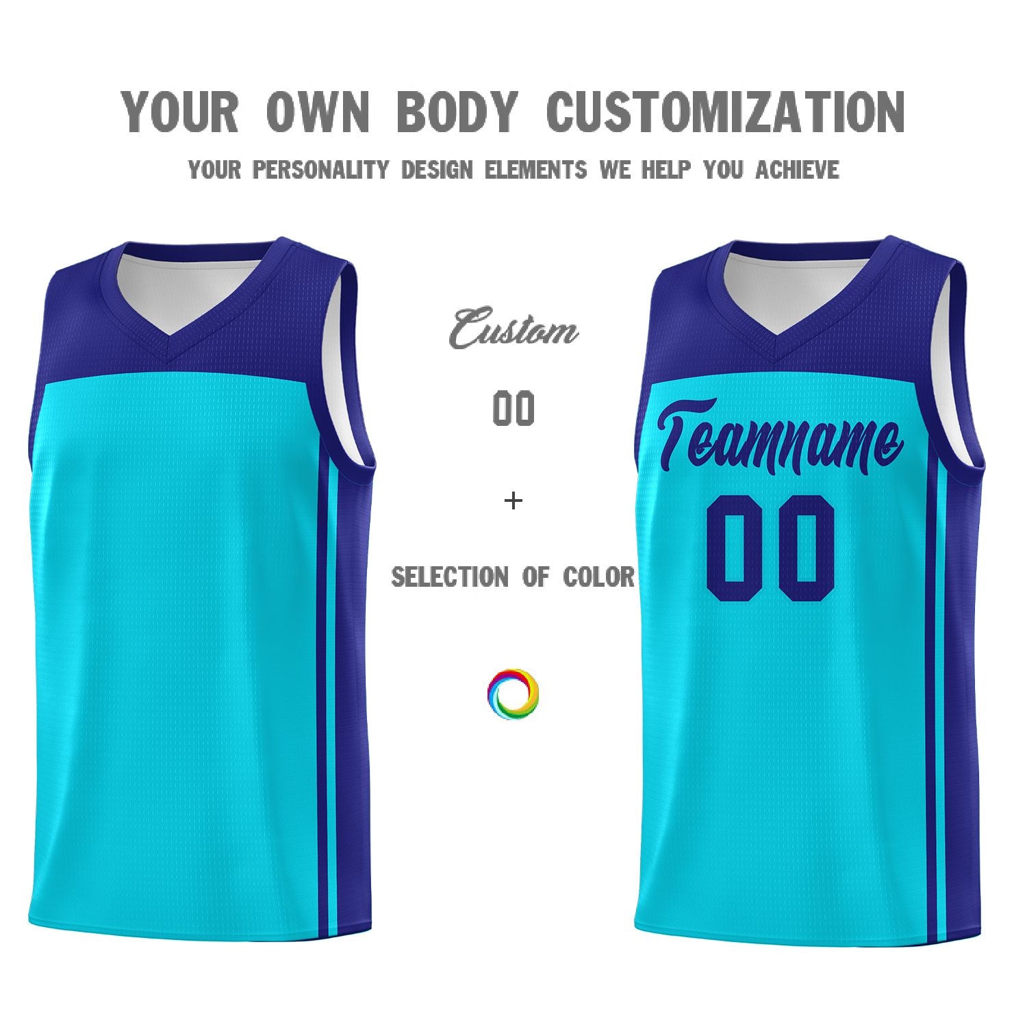 Custom Sky Blue Purple Classic Sets Sports Uniform Basketball Jersey