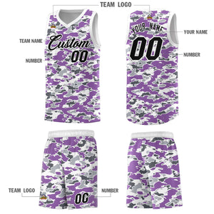 Custom Personalized Camo Sets Sports Uniform Basketball Jersey