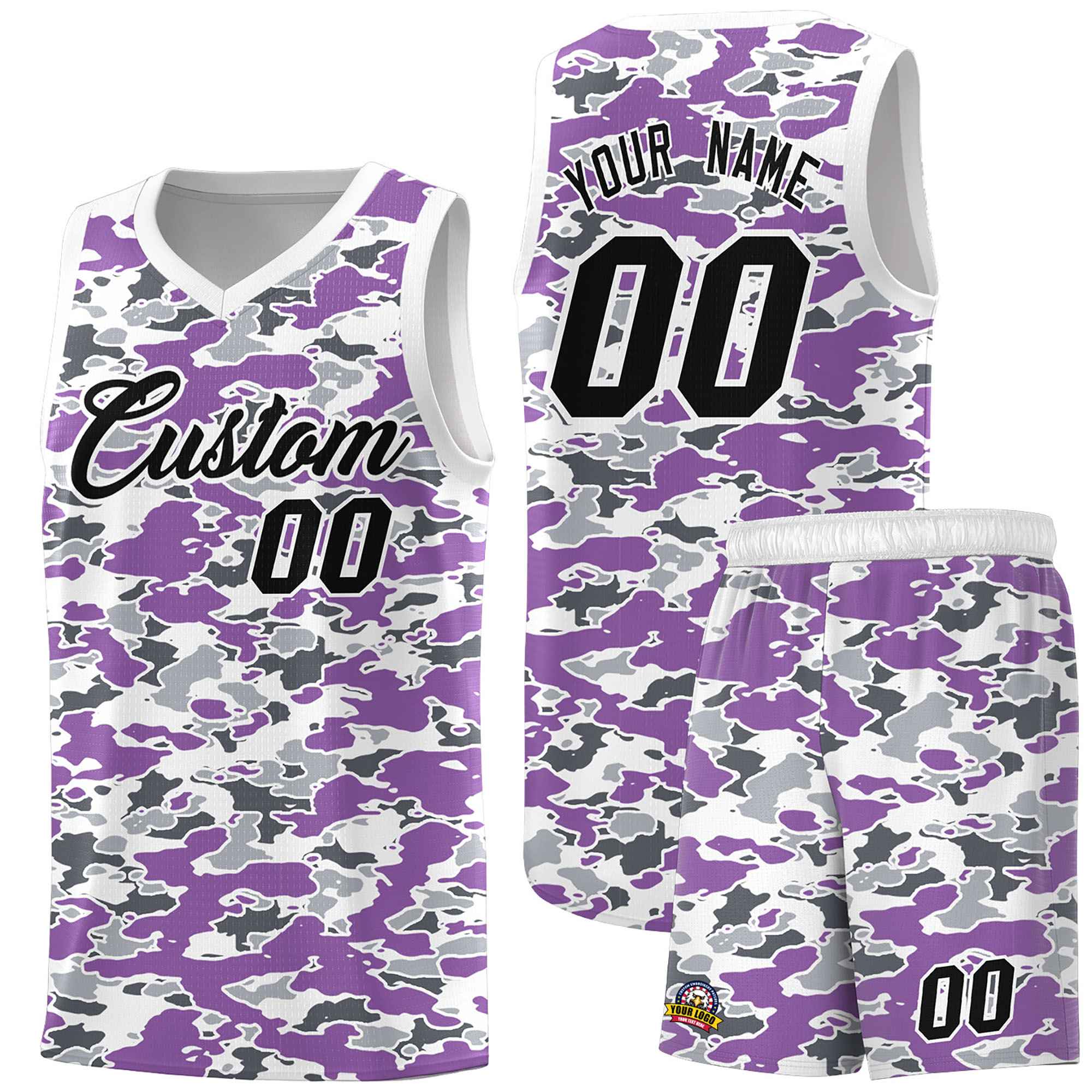 Custom Personalized Camo Sets Sports Uniform Basketball Jersey