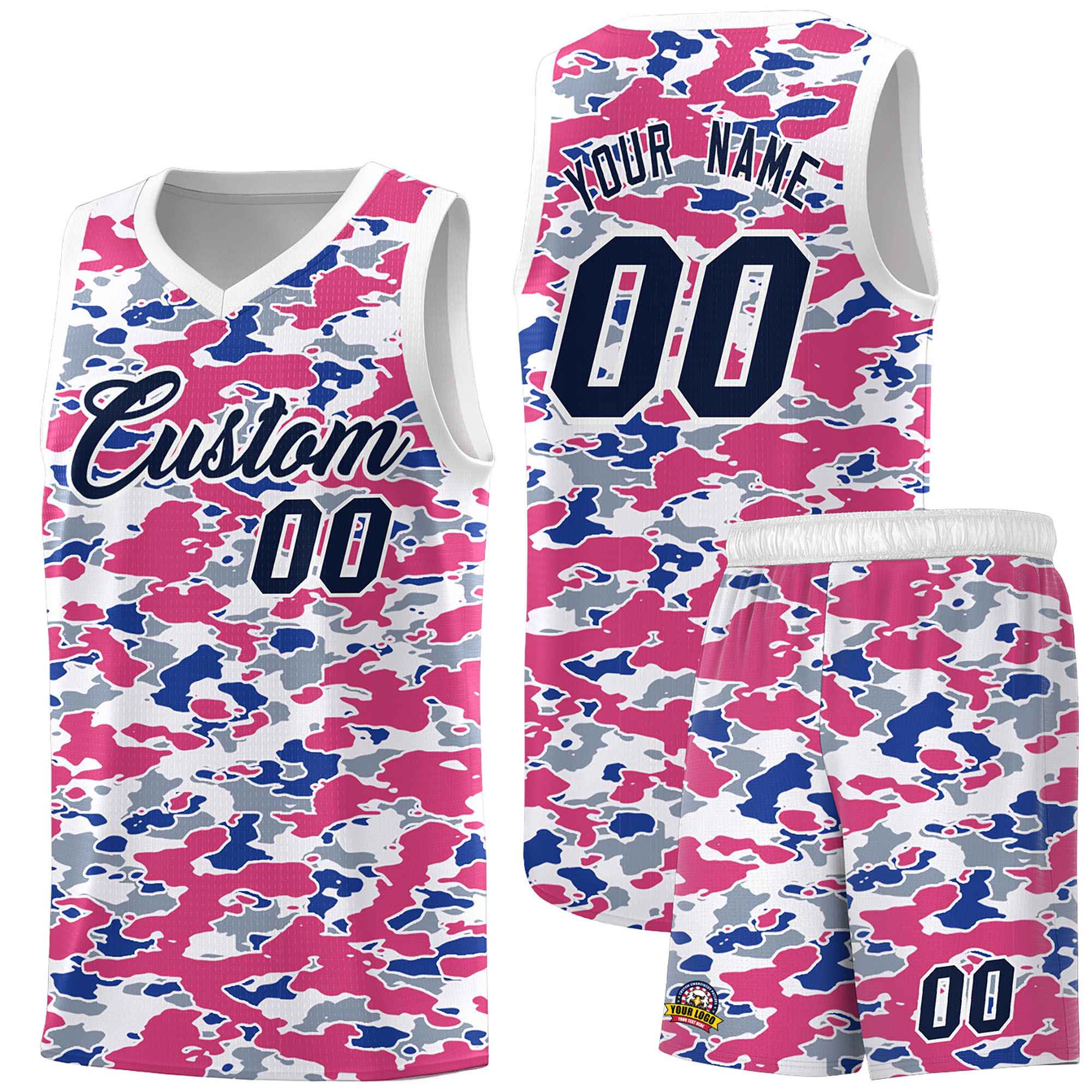 Custom Personalized Camo Sets Sports Uniform Basketball Jersey