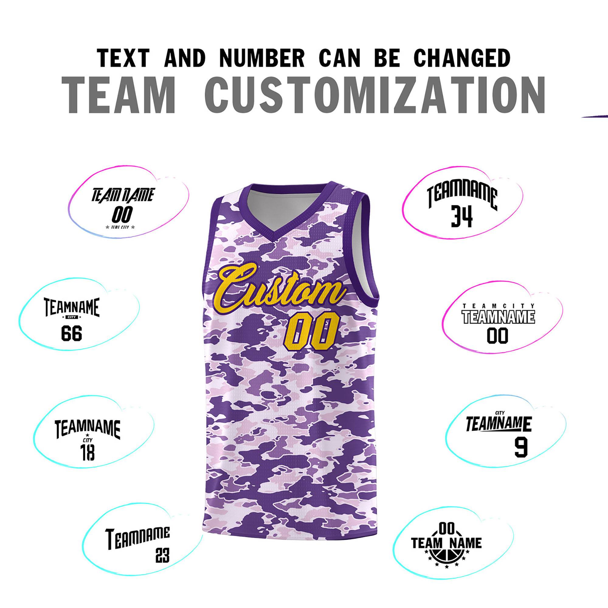 Custom Personalized Camo Sets Sports Uniform Basketball Jersey