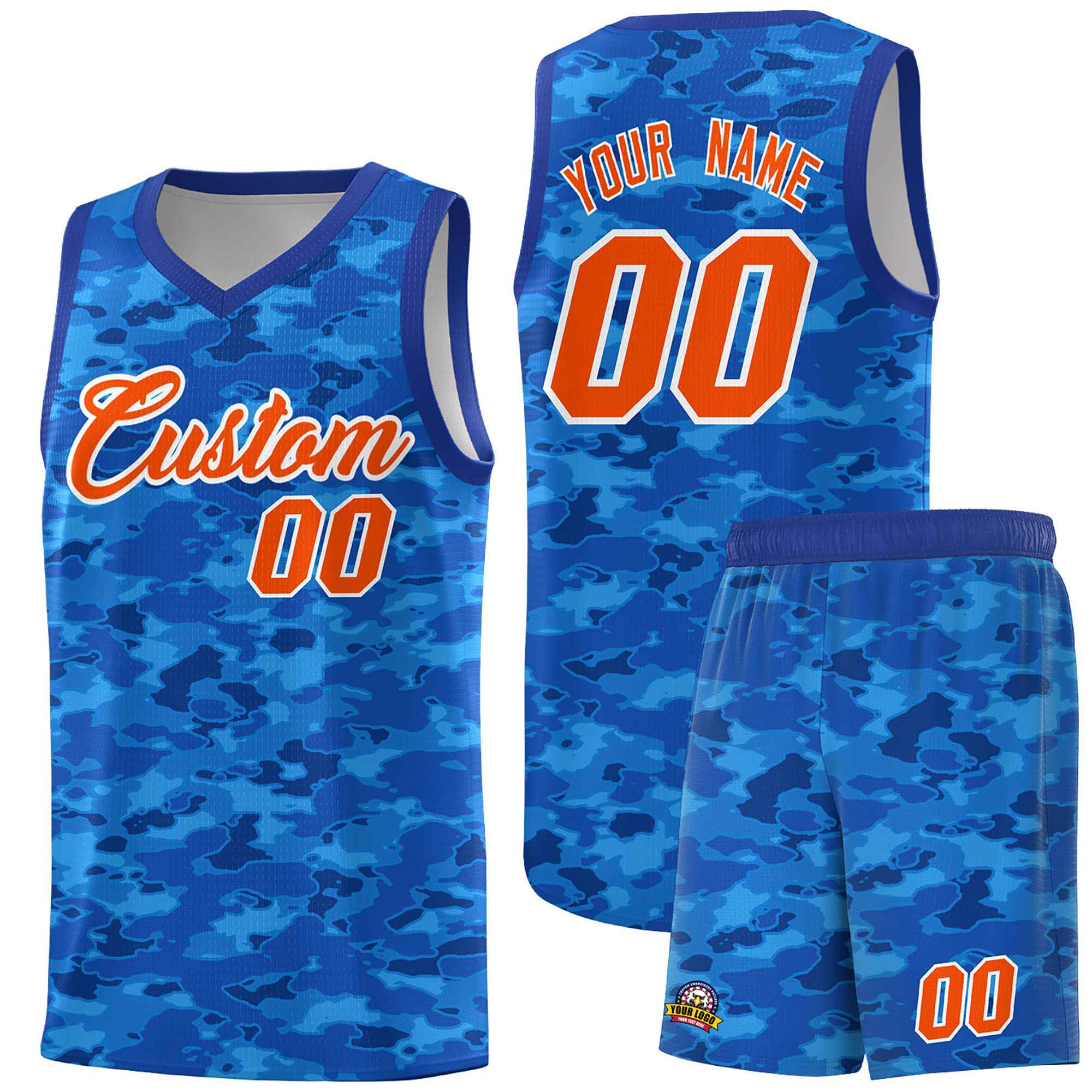 Custom Personalized Camo Sets Sports Uniform Basketball Jersey