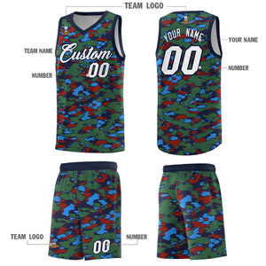 Custom Personalized Camo Sets Sports Uniform Basketball Jersey