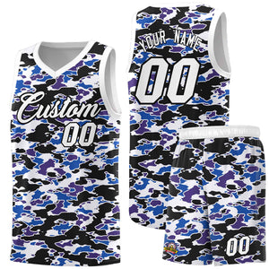 Custom Personalized Camo Sets Sports Uniform Basketball Jersey