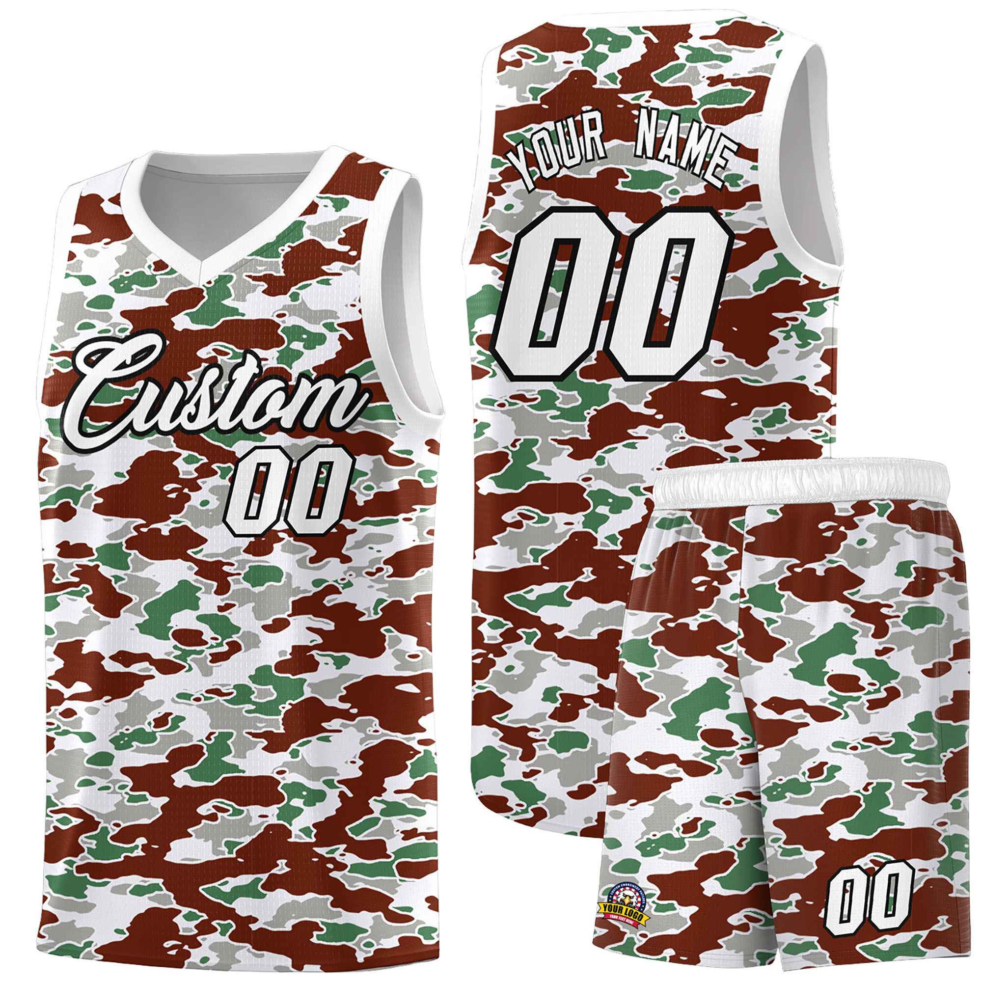 Custom Personalized Camo Sets Sports Uniform Basketball Jersey