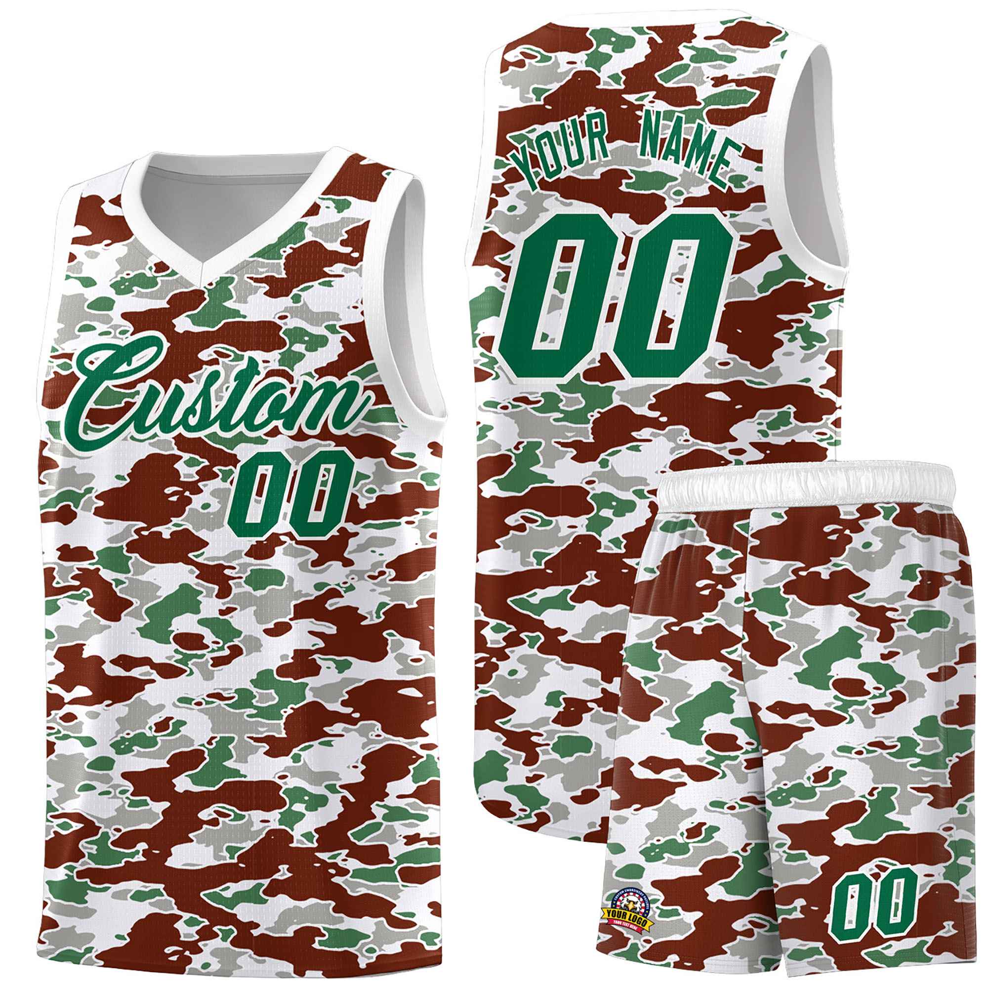 Custom Personalized Camo Sets Sports Uniform Basketball Jersey