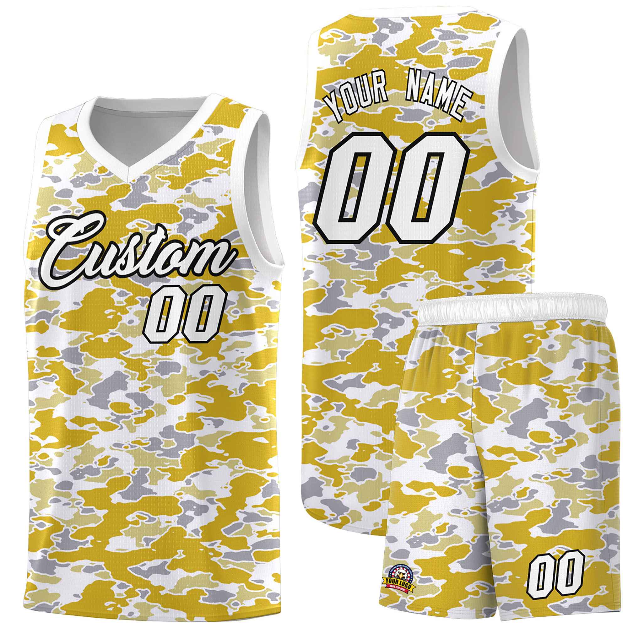 Custom Personalized Camo Sets Sports Uniform Basketball Jersey