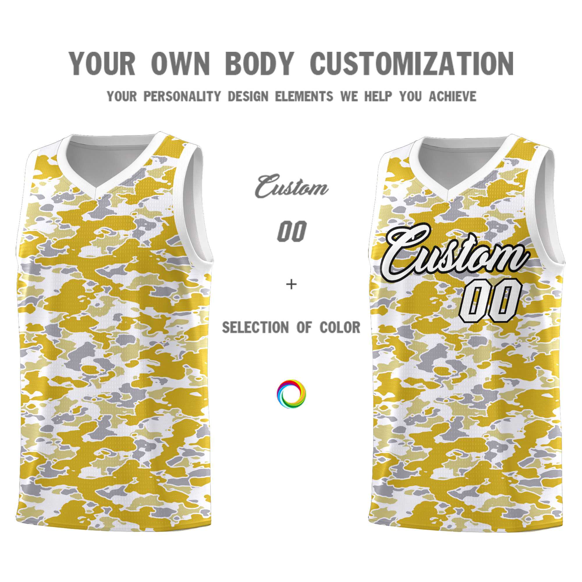 Custom Personalized Camo Sets Sports Uniform Basketball Jersey