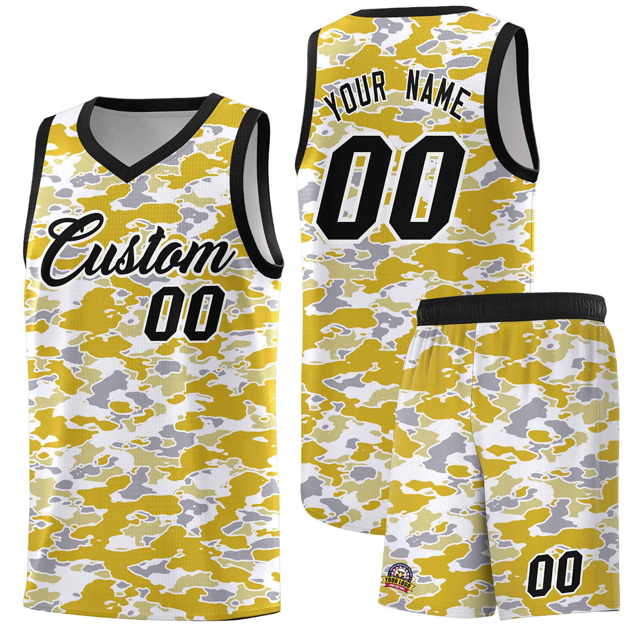 Custom Personalized Camo Sets Sports Uniform Basketball Jersey