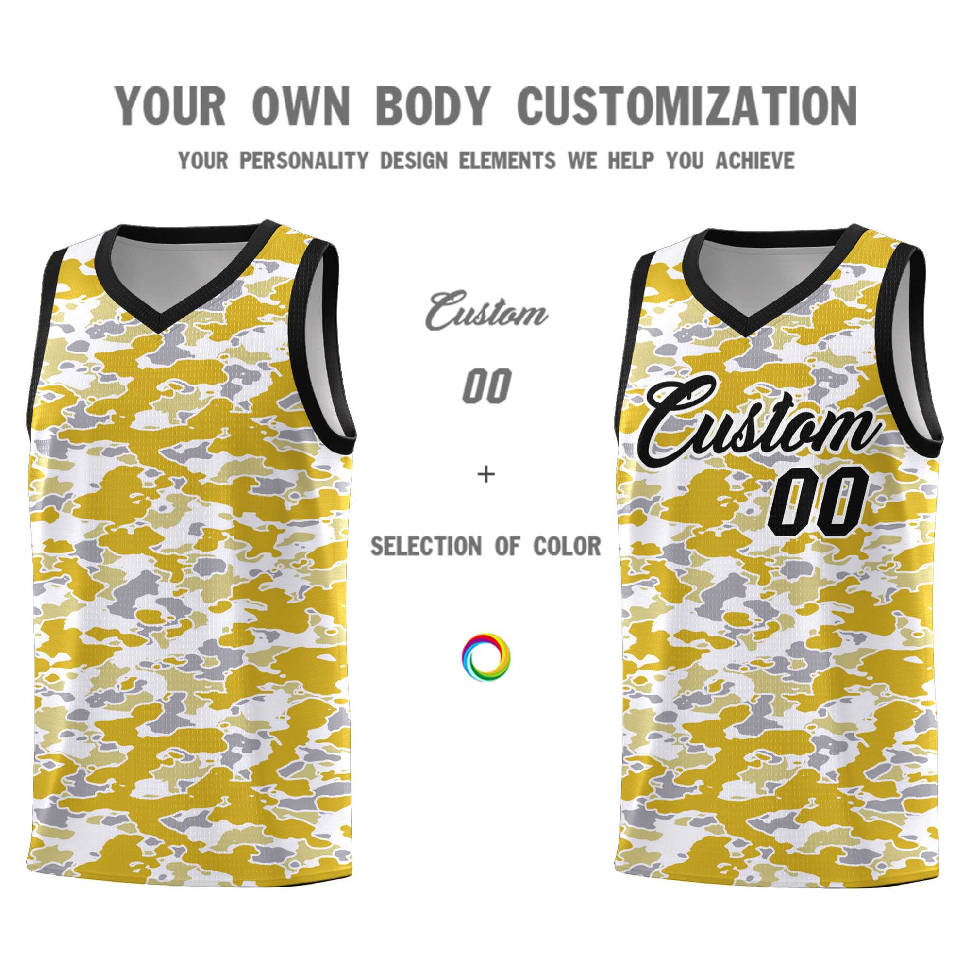 Custom Personalized Camo Sets Sports Uniform Basketball Jersey