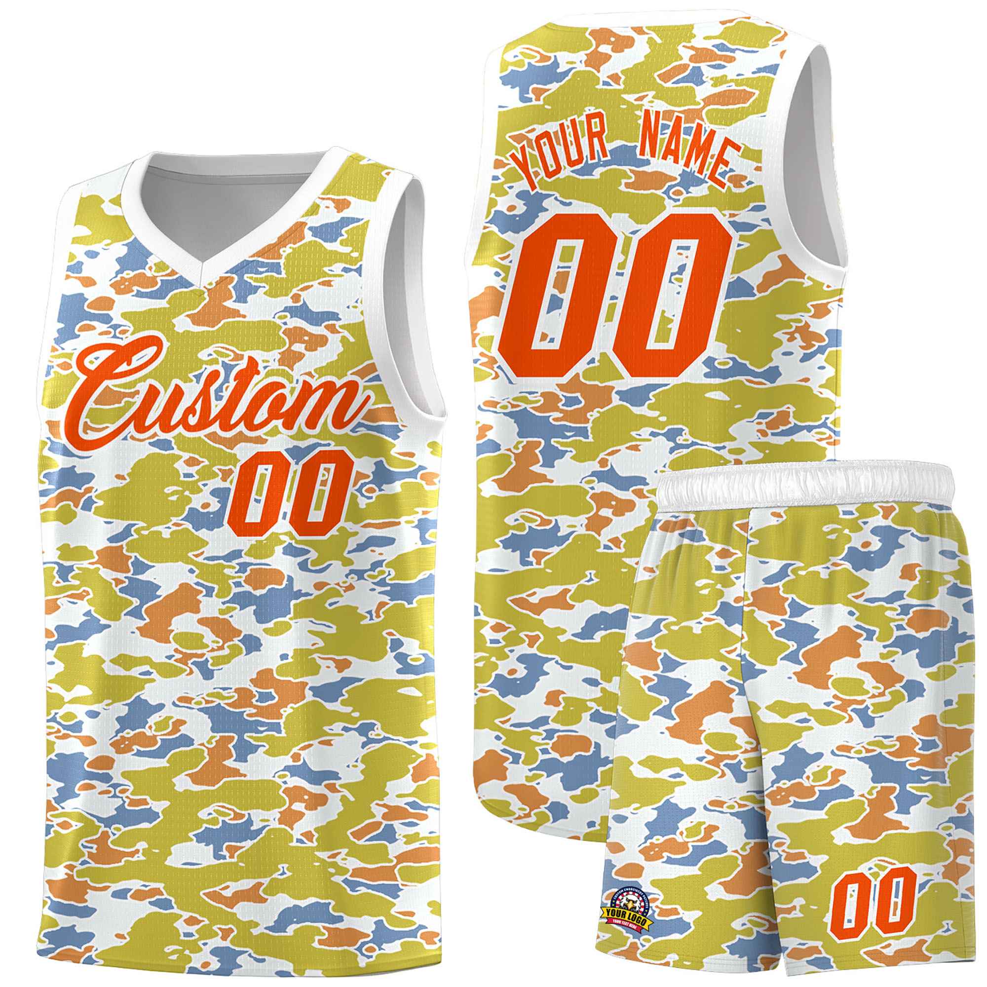 Custom Personalized Camo Sets Sports Uniform Basketball Jersey