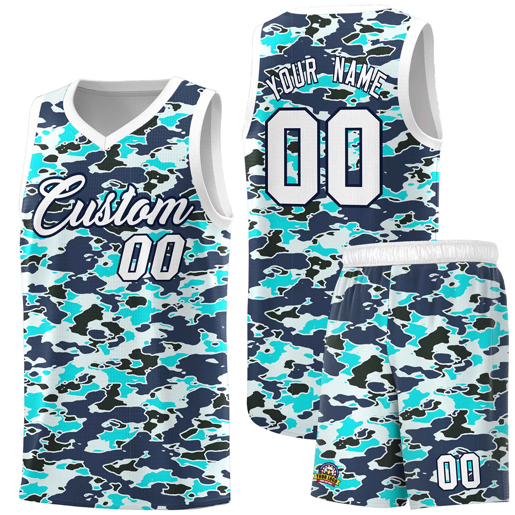 Custom Personalized Camo Sets Sports Uniform Basketball Jersey