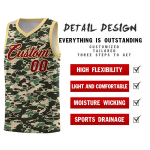 Custom Personalized Camo Sets Sports Uniform Basketball Jersey