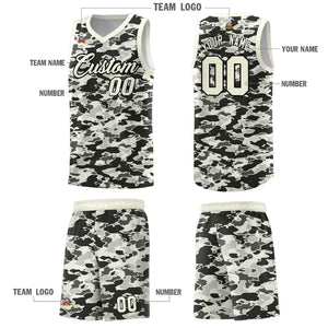 Custom Personalized Camo Sets Sports Uniform Basketball Jersey