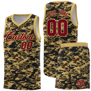 Custom Personalized Camo Sets Sports Uniform Basketball Jersey