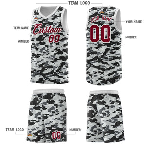 Custom Personalized Camo Sets Sports Uniform Basketball Jersey