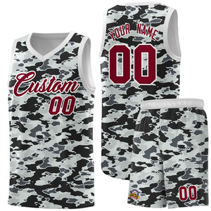 Custom Personalized Camo Sets Sports Uniform Basketball Jersey